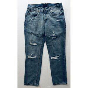 Zara Basic Dept. Z1975 Heritage Denim Womens Size 6 Distressed Jeans